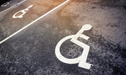 Photo of disability logo.