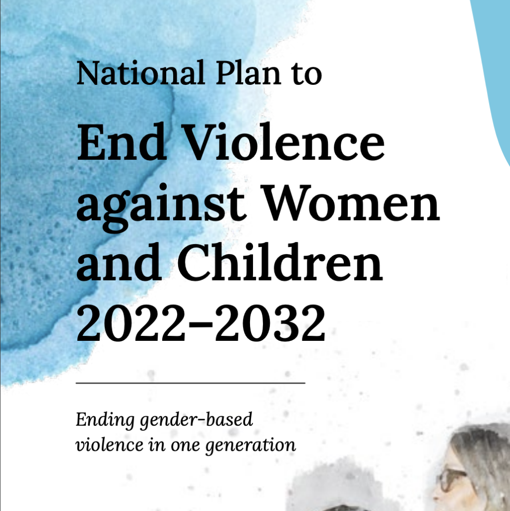 Front page of the National Plan to end violence against women and children 2022-2032