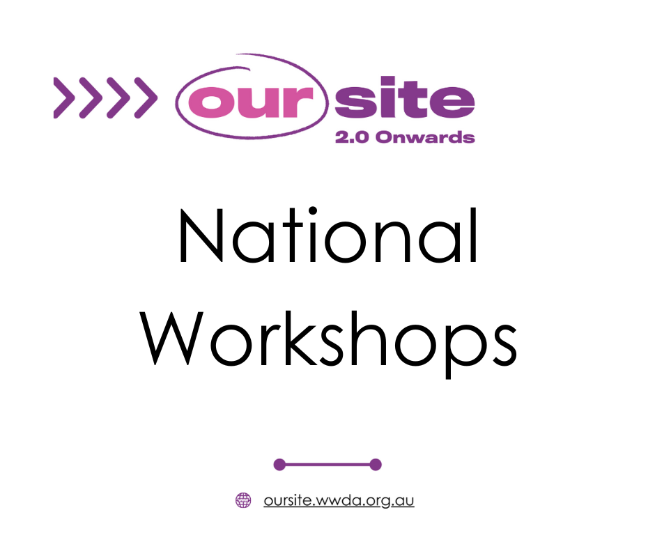 white background with black text that reads National Workshops