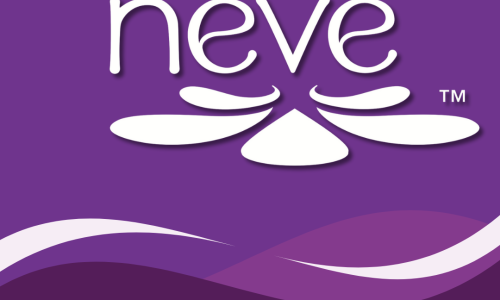Purple background with the white Neve logo. The Neve logo if the word neve with petals like a flower underneath it. white text at the bottom of the page says Available now neve.wwda.org.au